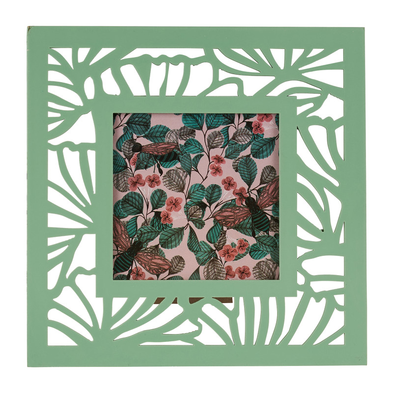 Fotolijst ginkgo - groen - 10x10 cm 