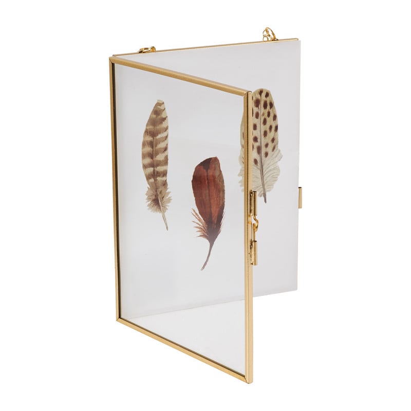 Fotolijst aan ketting - goud - 13x18 cm