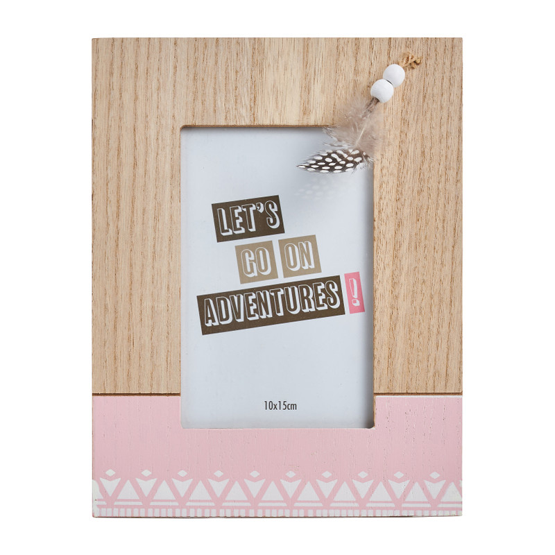 Fotolijstje met veertje - diverse varianten - 13x18 cm