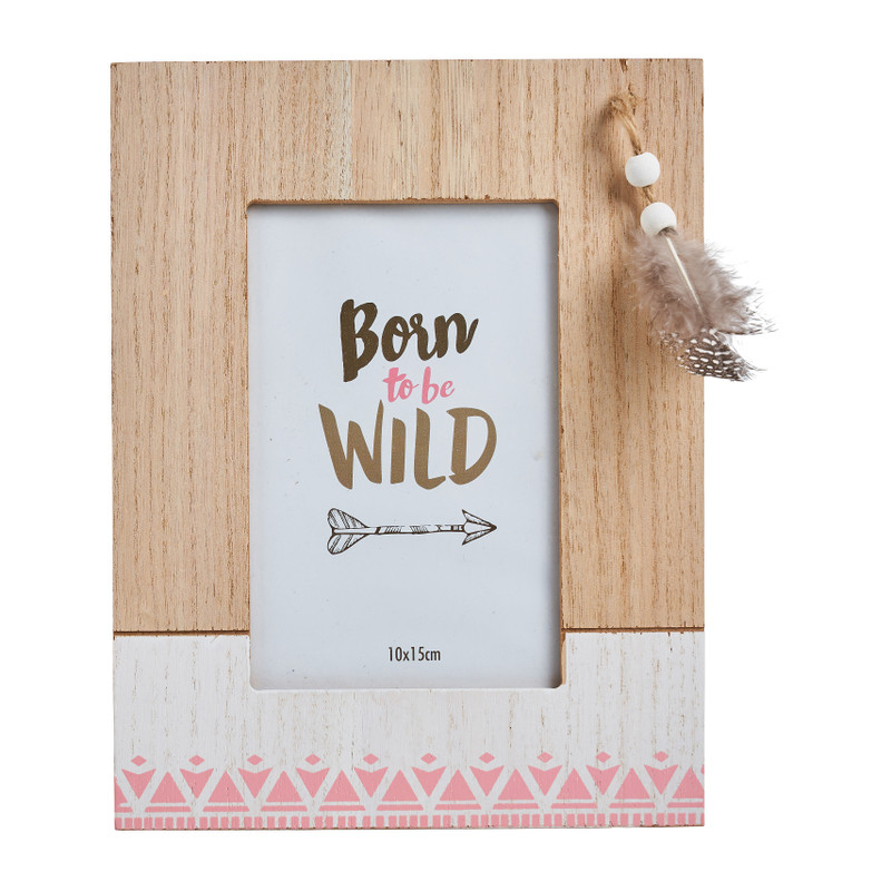 Fotolijstje met veertje - diverse varianten - 13x18 cm