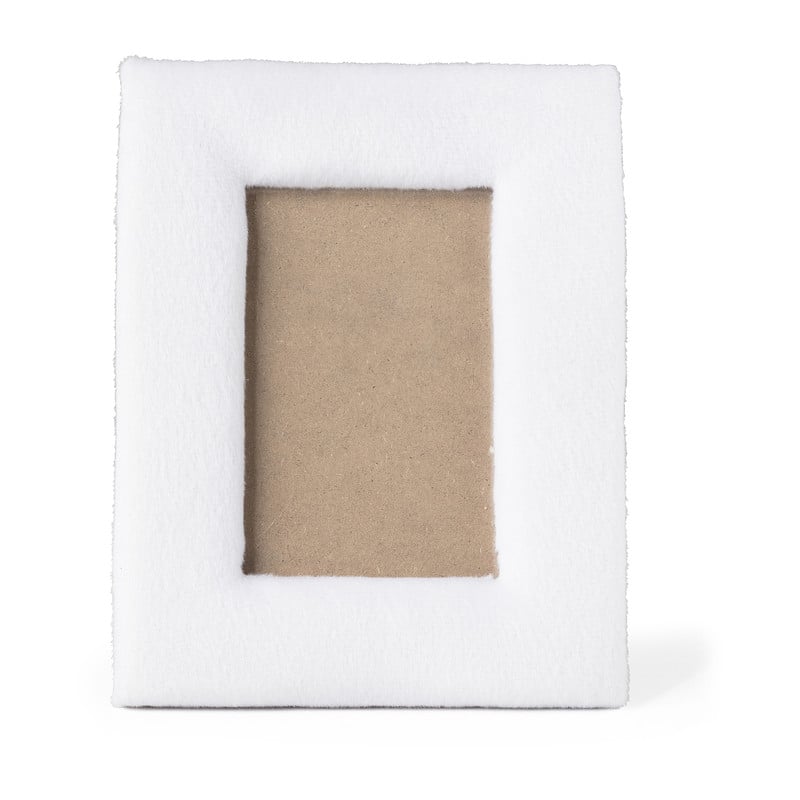 Fotolijst velvet - wit - 22x17 cm 