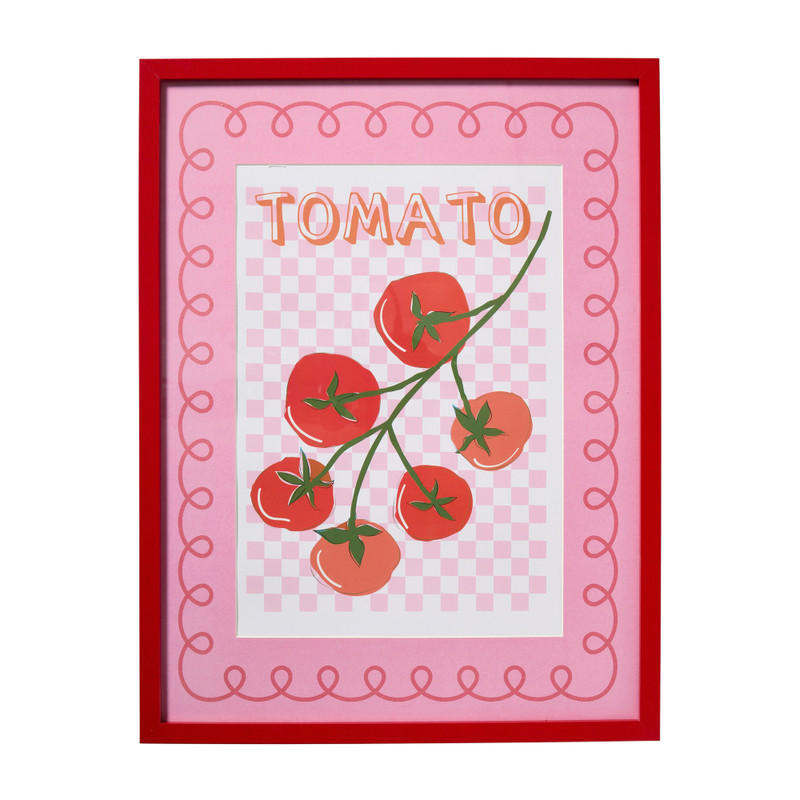 Lijst met tomaten - multikleur - 30x40 cm