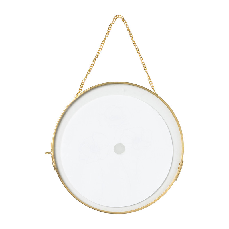 Fotolijst rond - goud- ⌀20 cm