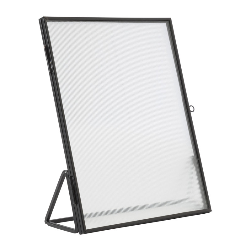 Fotolijst geribbeld glas - 18x23 cm