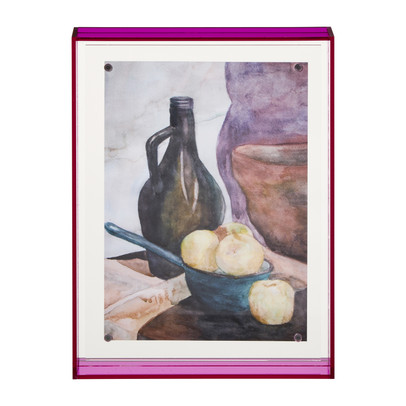 Acryl fotolijst groot - roze - 15x20 cm