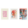 Posters funky - set van 3 - 10x15 cm