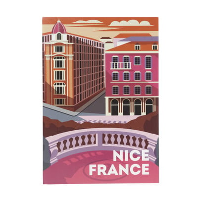Poster Nice - multikleur - 21x30 cm