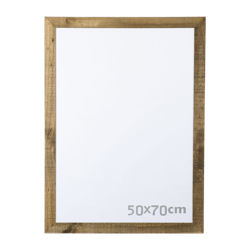 parallel samenzwering rijm Fotolijst ruw hout - 50x70 cm - bruin | Xenos