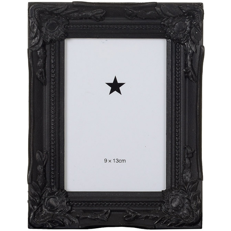 Fotolijst klassiek - zwart - 9x13 cm