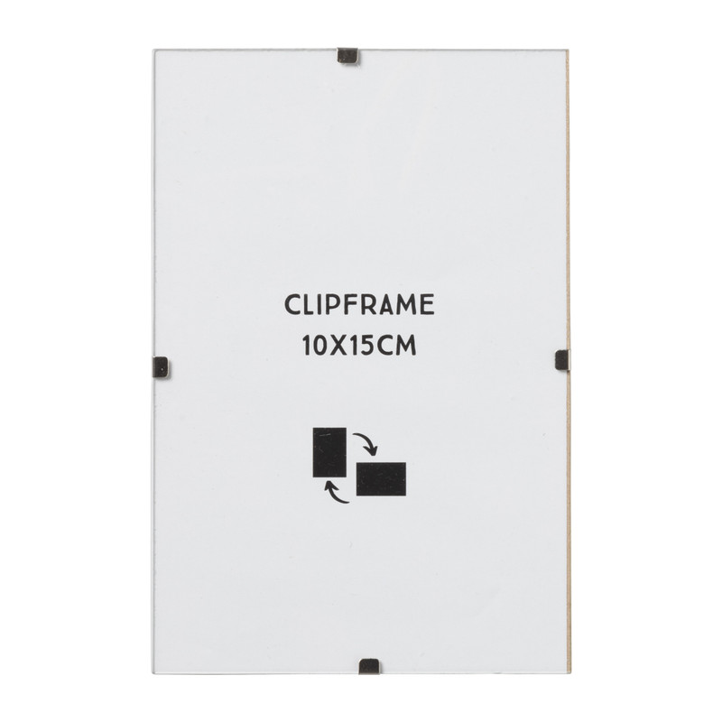 Fotolijst clip frame - glas - 10x15 cm