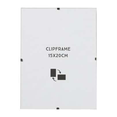 Fotolijst clip frame - glas - 15x20 cm