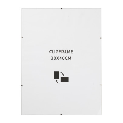 Fotolijst clip frame - glas - 30x40 cm