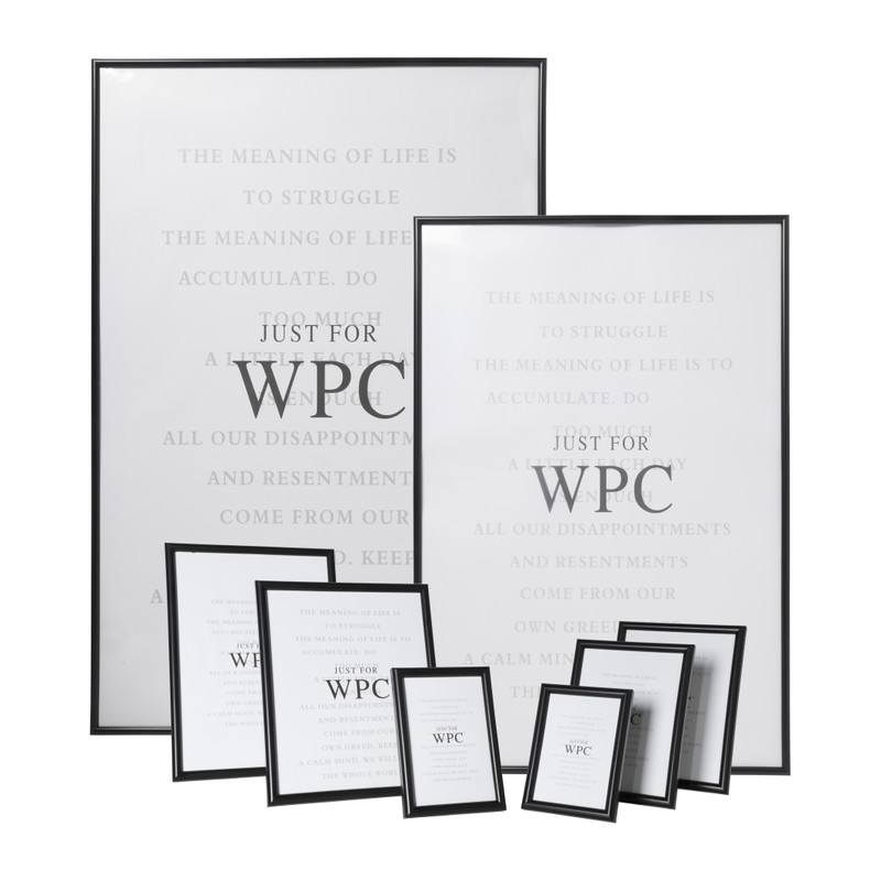 Fotolijst WPC - zwart - 60x90 cm