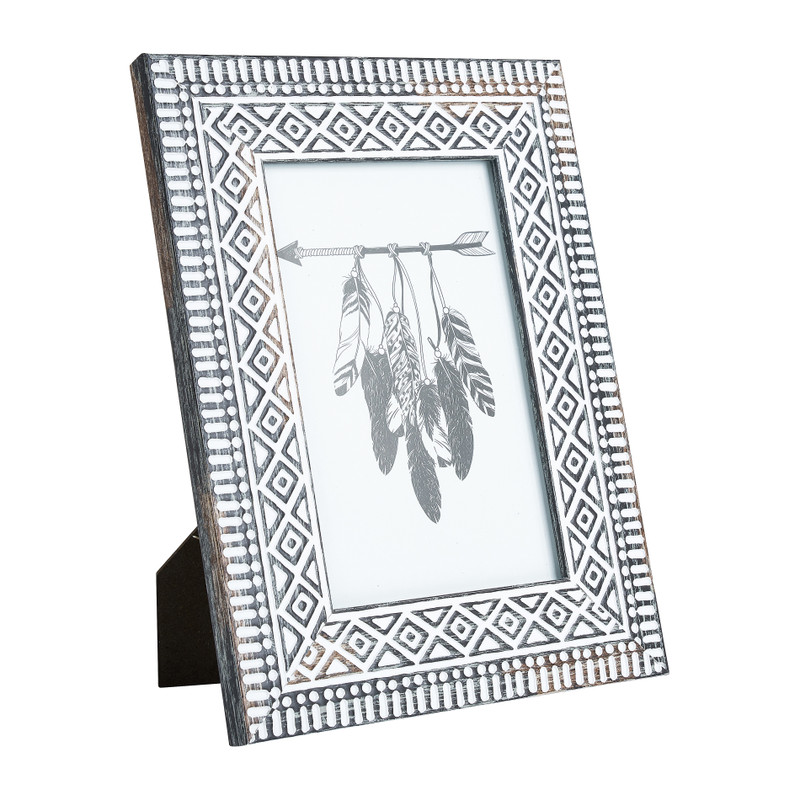 Fotolijst ethnic - zwart - 10x15 cm
