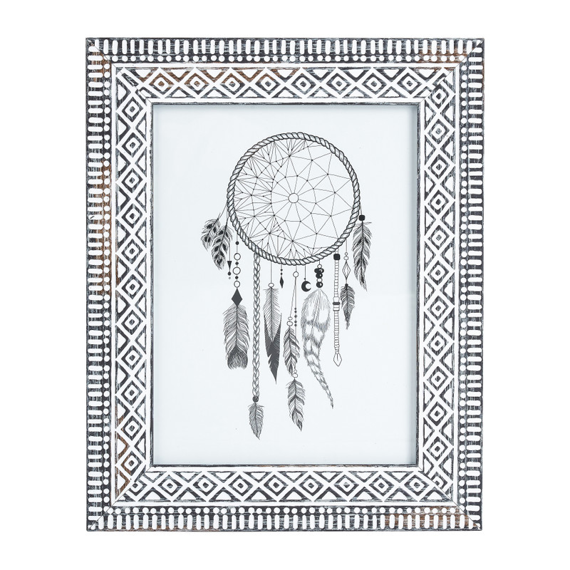 Fotolijst ethnic - zwart - 15x20 cm
