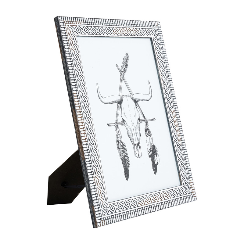 Fotolijst ethnic - zwart - 21x30 cm