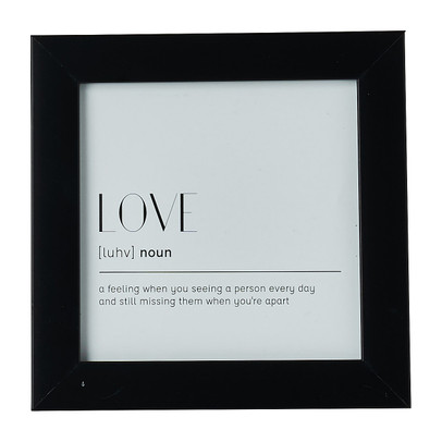 Fotolijst basic - zwart - 10x10 cm