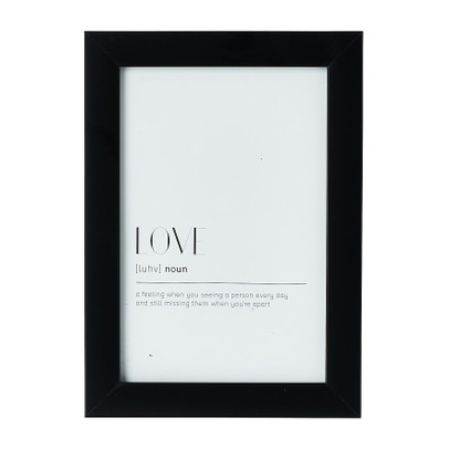 Fotolijst basic - zwart - 10x15 cm