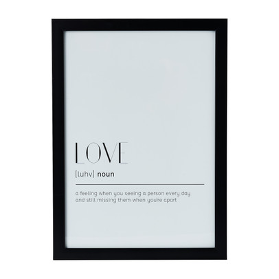 Fotolijst basic - zwart - 21x30 cm