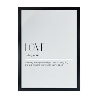 Fotolijst basic - zwart - 50x70 cm