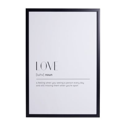 Fotolijst basic - zwart - 60x90 cm