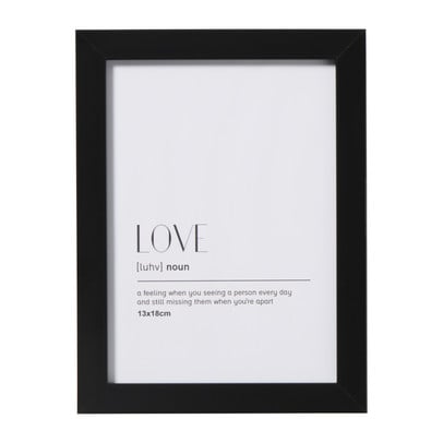 Fotolijst basic - zwart - 13x18 cm