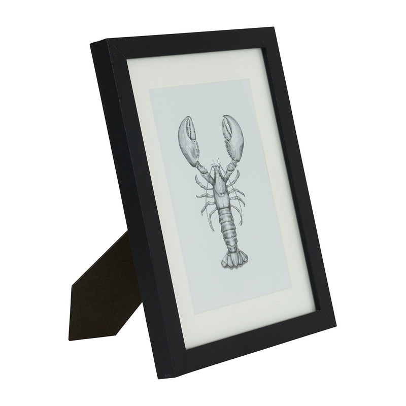 Fotolijst met passe partout - zwart - 13x18 cm