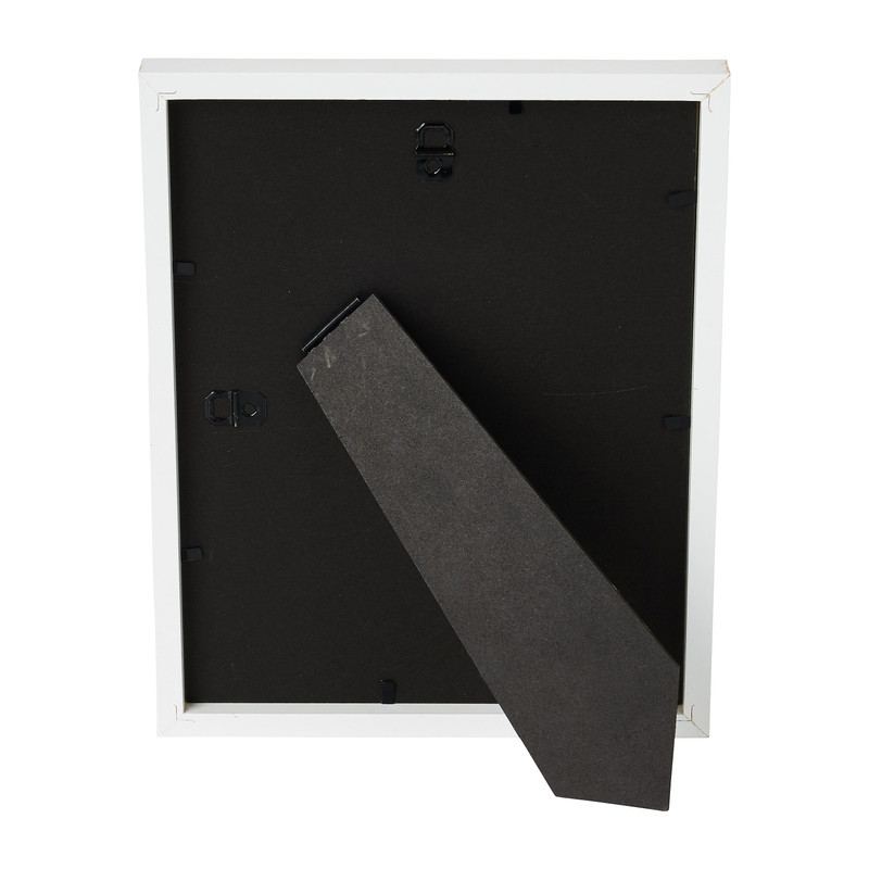 Fotolijst met passe partout - wit - 13x18 cm