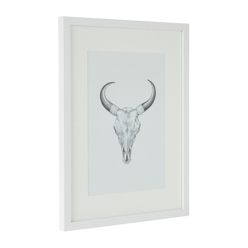 Fotolijst met passe partout - wit - 21x30 cm