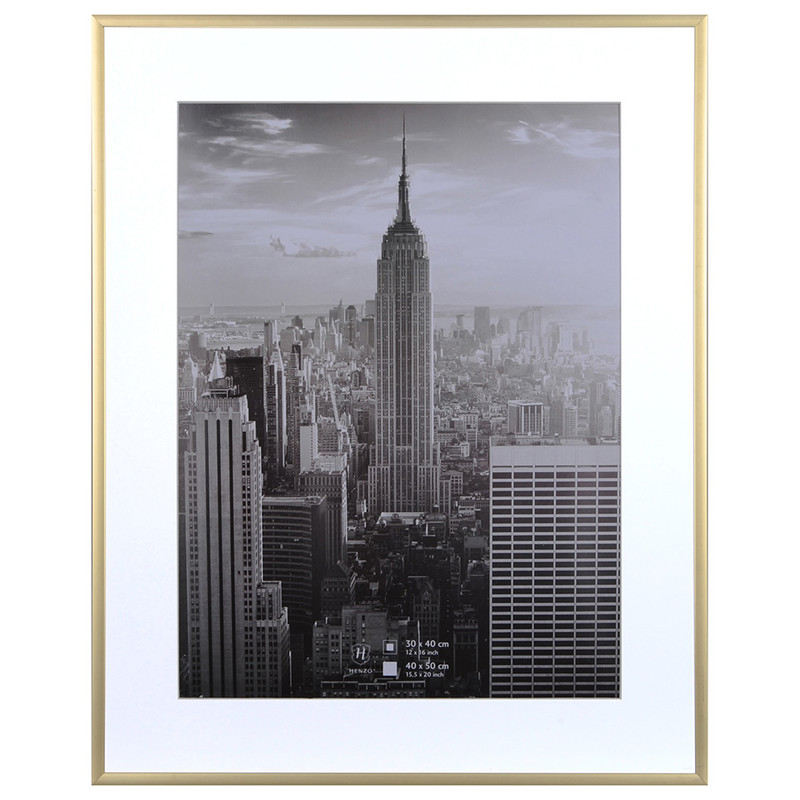 Ciro Tegenstrijdigheid terug Henzo fotolijst Manhattan - 40x50 cm - goud | Xenos