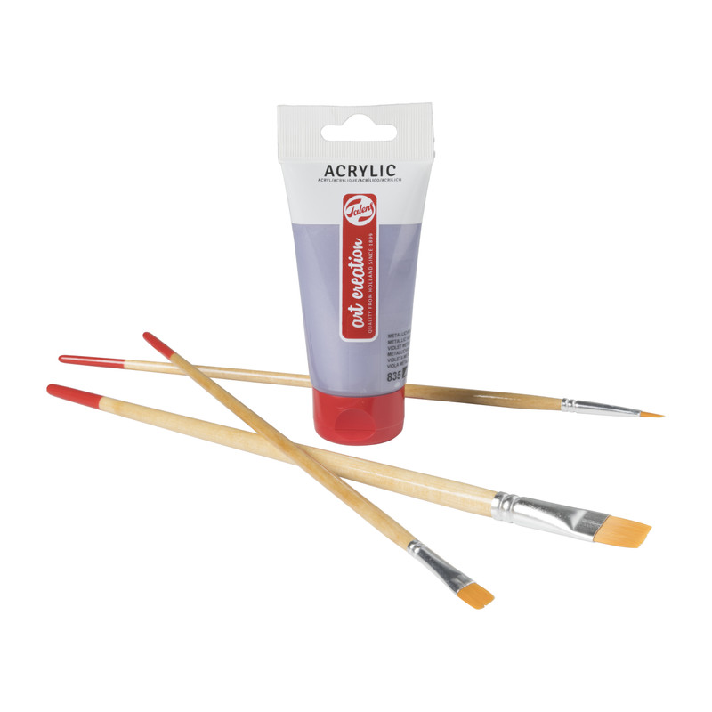 Talens acrylverf - metallic paars - 75 ml