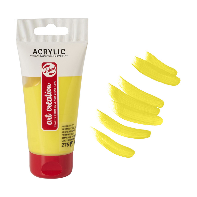 Talens acrylverf - geel - 75 ml