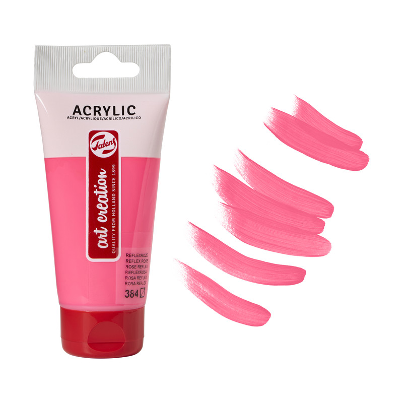 Acrylverf - neon roze - 75 ml 