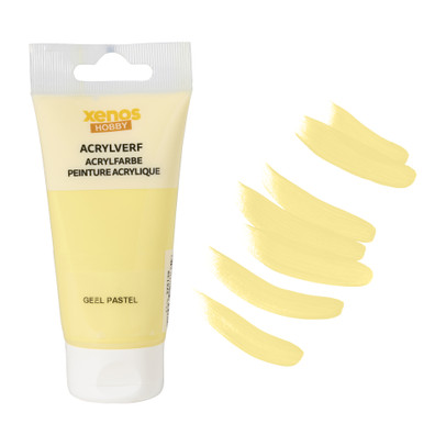 Acrylverf - pastel geel - 75 ml