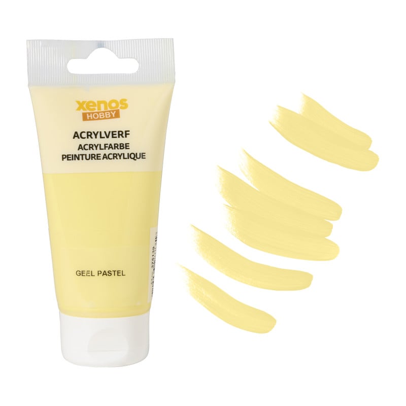 Acrylverf - pastel geel - 75 ml