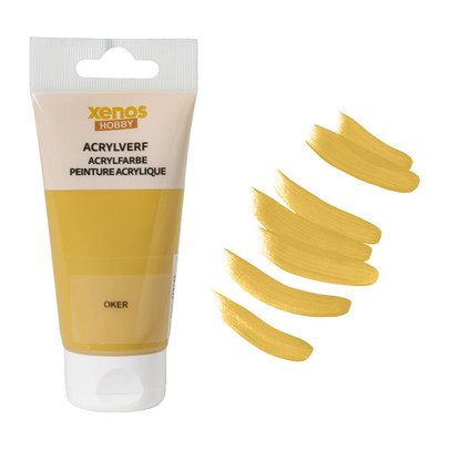 Acrylverf - oker geel - 75 ml
