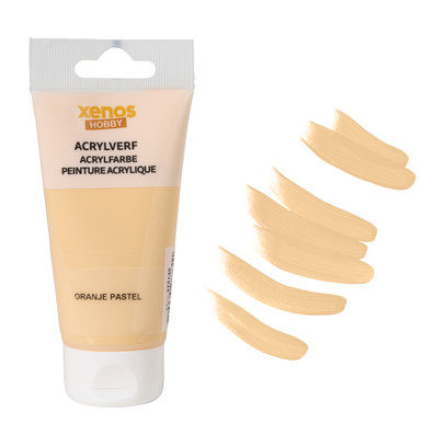 Acrylverf - pastel oranje - 75 ml