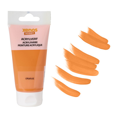 Acrylverf - oranje -75 ml