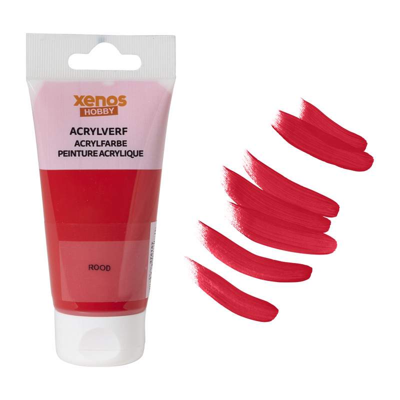 Talens acrylverf - rood - 75 ml