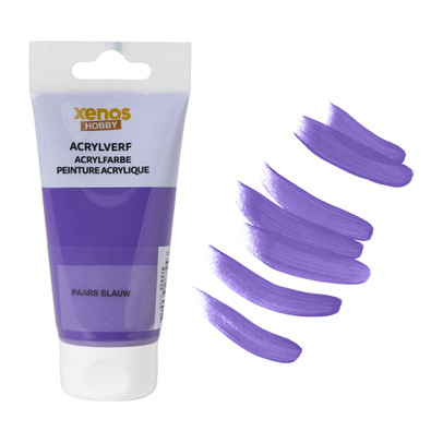 Acrylverf - paars blauw - 75 ml