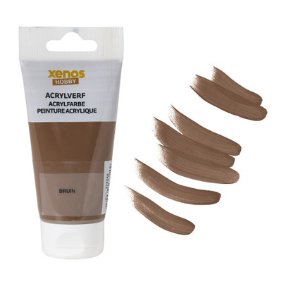 Acrylverf - bruin - 75 ml