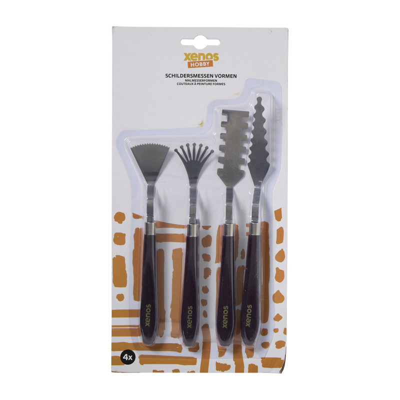 Schildersmessen met vormen - set van 4