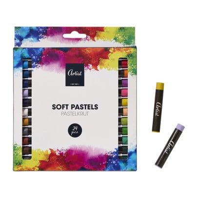 Olie pastelkrijt set - multikleur - set van 24
