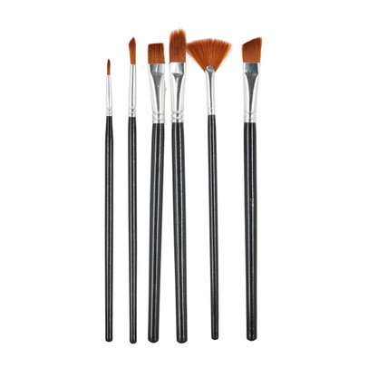 Penselen plat - set van 6