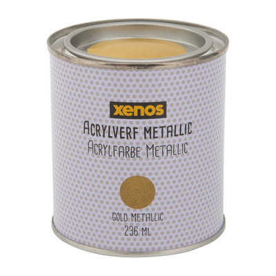 metallic verf goud 236 ml xenos