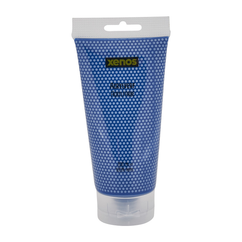 Arcylverf in tube - blauw - 200 ml 