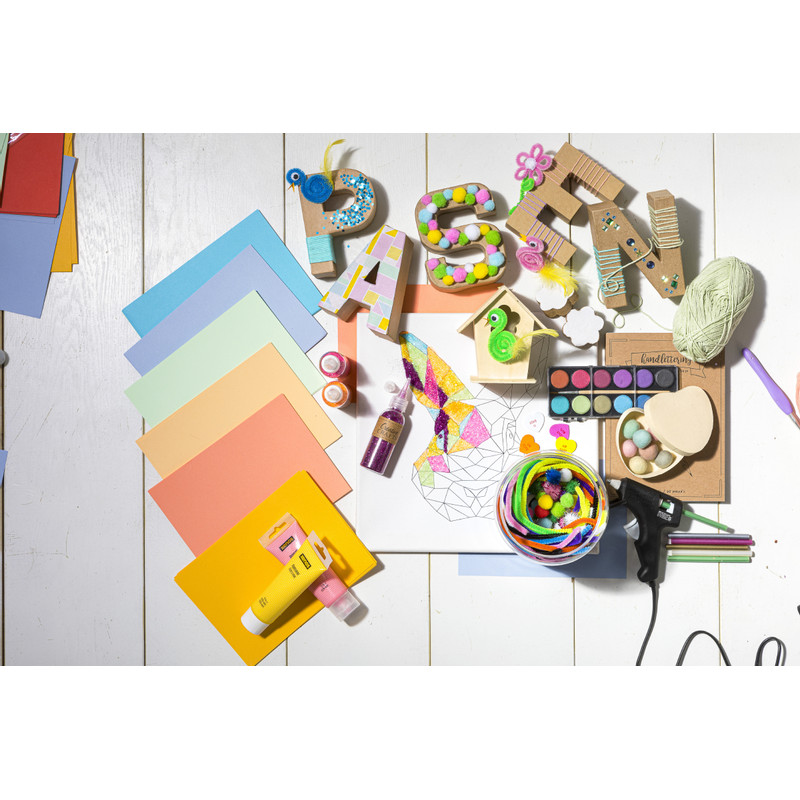 Arcylverf in tube - geel - 200 ml 