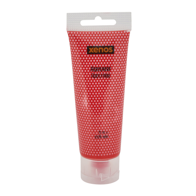 Arcylverf in tube - rood - 75 ml