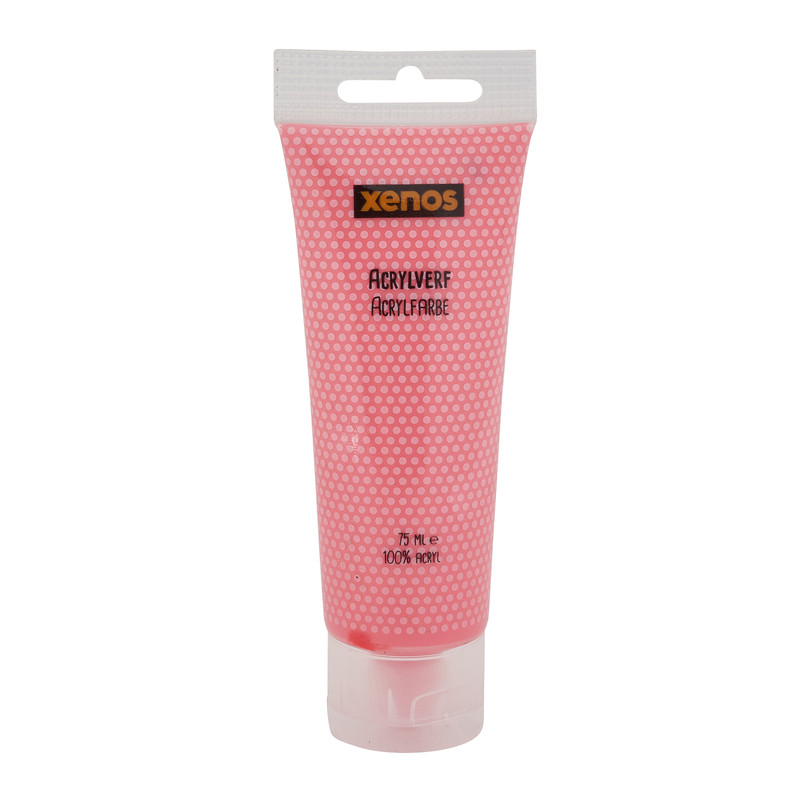 Arcylverf in tube - roze - 75 ml 