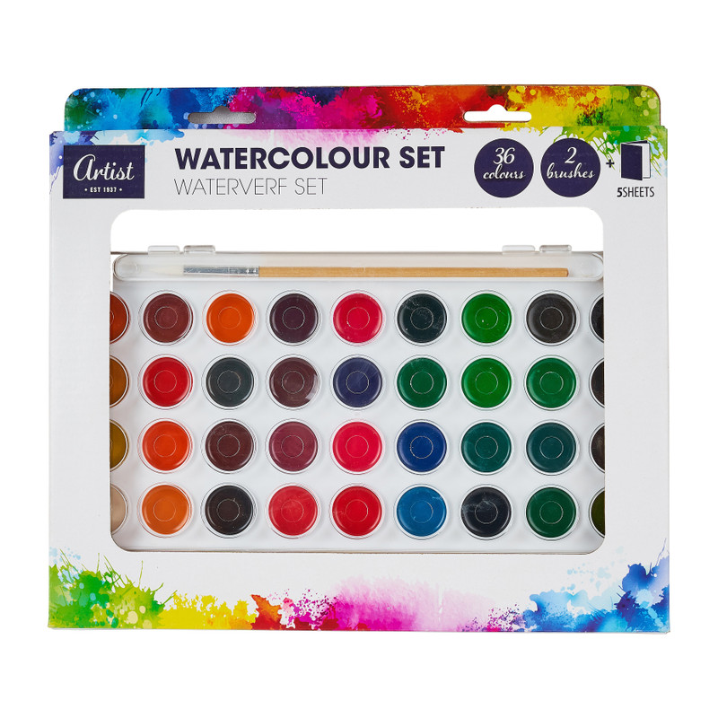 Aquarelverf set - 36 kleuren